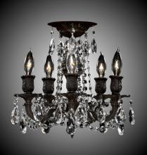 American Brass & Crystal FM9201-A-01G - Five Light Flush Mount